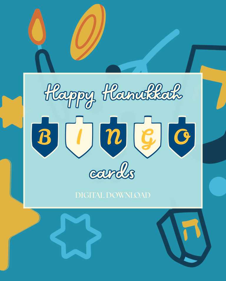 Happy Hanukkah Bingo Cards