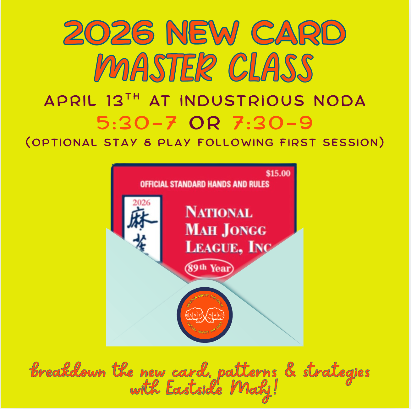 2026 New Card Master Class (April 13)