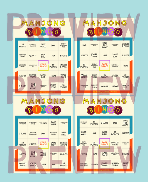 Bingo Cards (Instant Download)